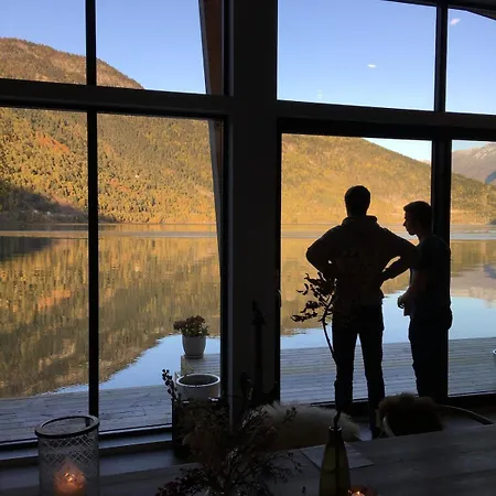 House By The Fjord With Amazing View