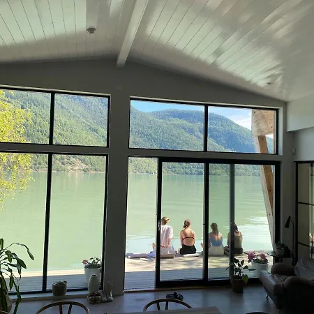 House By The Fjord With Amazing View